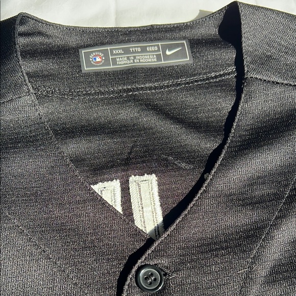 SOLD- Nike Black Button-Up Jersey - Picture 2 of 6